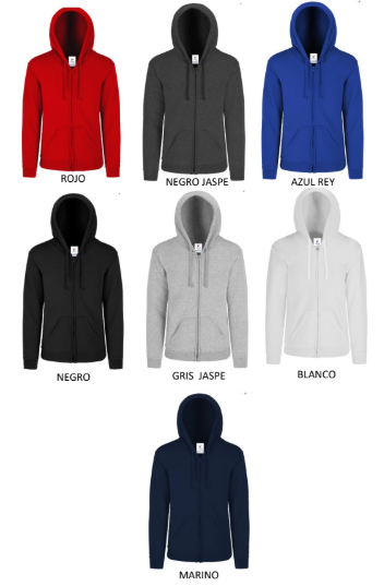 Sudadera con cierre C0702