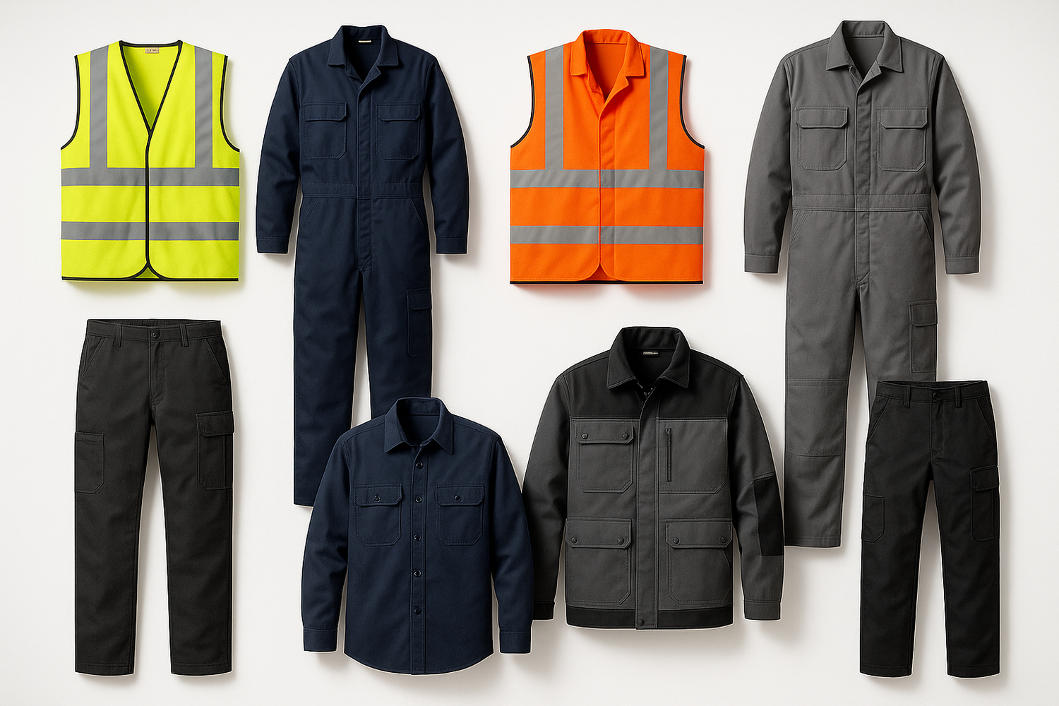 uniformes industriales (chalecos de seguridad, overoles, ropa especializada y funcional para diferentes industrias)